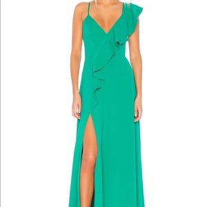 EMIL GOWN IN VIBRANT GREEN